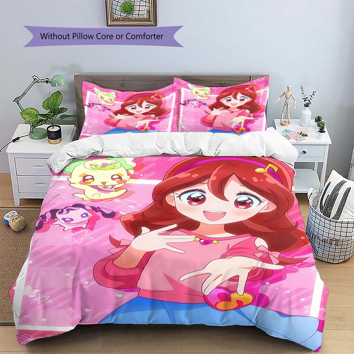 

Pretty Cure Sweet Duvet Cover & Pillowcases, Pretty Cure Fan Sweet Bedding, Great Gift.chl 135x200cm