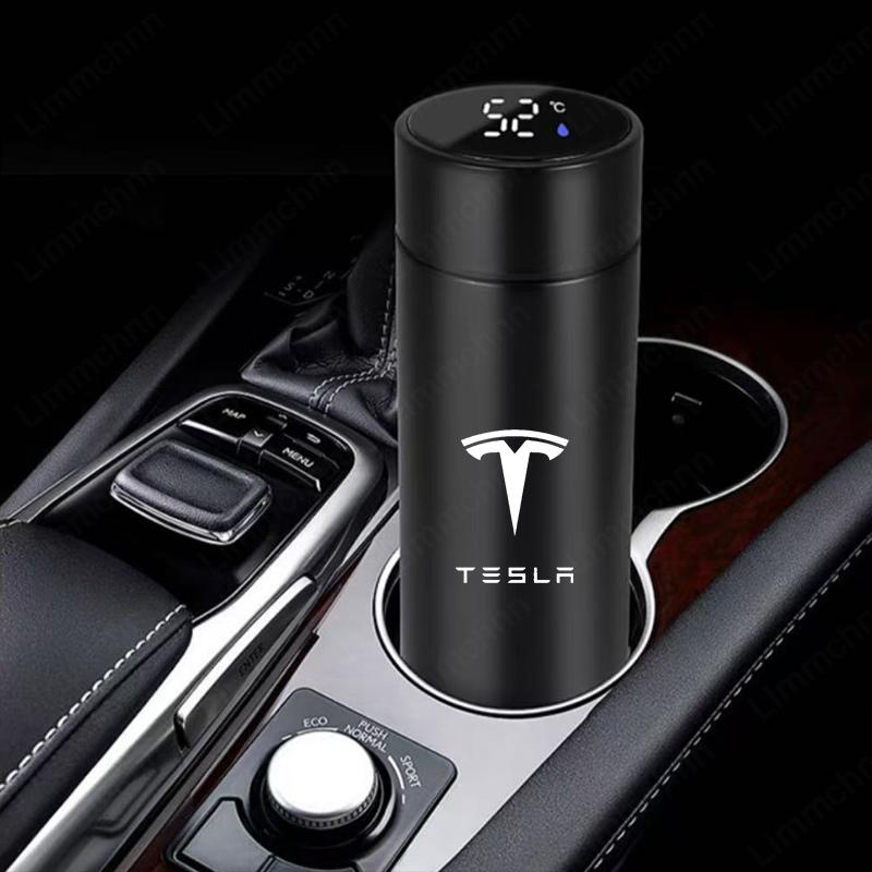 500ML Tragbare Edelstahl-Wasserflasche für Tesla Model 3 Model S Model X Model Y Roadster SpaceX Logo Wasserbecher Reisebecher