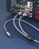 RCA Audio Cable SOUNDFAM RCA Y Splitter 1RCA To 2RCA RCA Audio Cable Bidirectional RCA Y Adapter for Subwoofer Home Theater AV Receiver Amplifier Gray