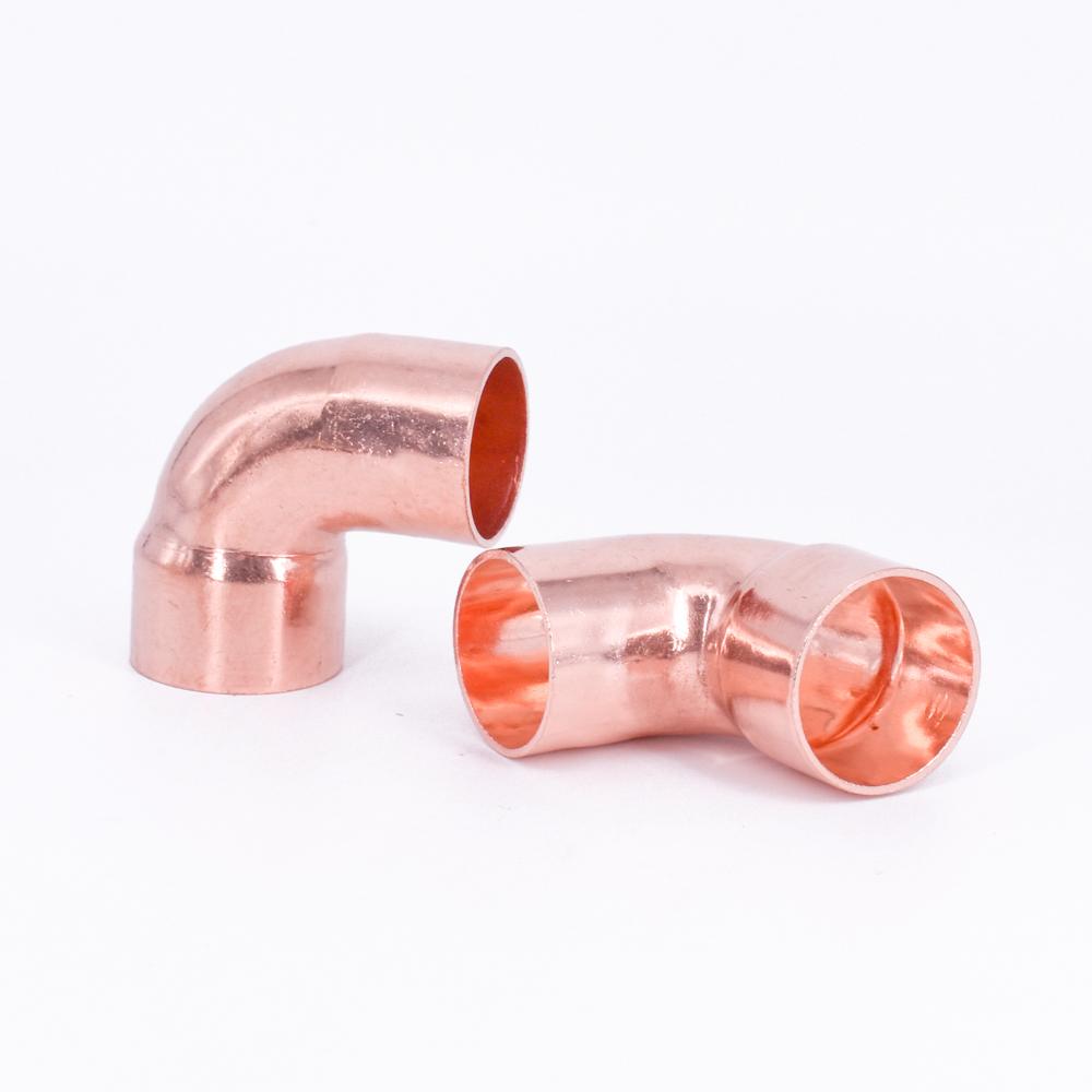 1/2" 5/8" 3/4" 7/8" 1" 16 19 22 28 35 42 54-108mm Solder Cup To Male End Copper Single End Feed 90 Degree Elbow Air Conditioner