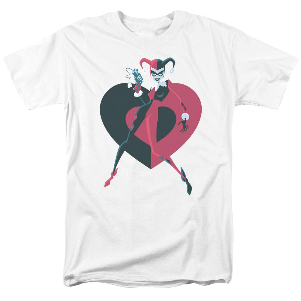 26 Harley Quinn Harley Heart T Shirt Licensed Comic Book Tee White Unisex T-Shirt XXXXL