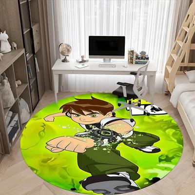 1pc Ben 10 Office Round Area Rug, Under Office Chairs Bedroom Living Room Home Decor A1022300
