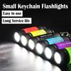 LED Micro Pocket Flashlight Portable USB Rechargeable Keychain Flashlight Waterproof Home Outdoor Hiking Camping Flashlight