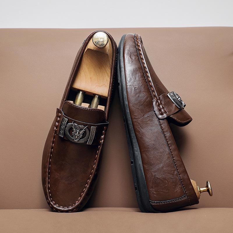 

Прямой эфир взрыв Дуду обувь мужская обувь ленивая одна педаль мужская обувь закрывает ноги повседневная универсальная обувь лоферы с пряжкой 44