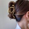 Version with Minimalist Design Metal Irregular Hair Clips Elegant High-end Women Elegant Headwear Retro Exquisite Girls Headwear