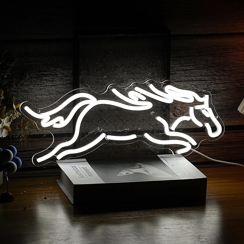 Skateboard Dog Neon Sign Cute Glasses Dog LED Neon Light Dimmable Animal Light Up Sign for Bedroom Decor Pet Shop Art Wall Decoration Party Bar