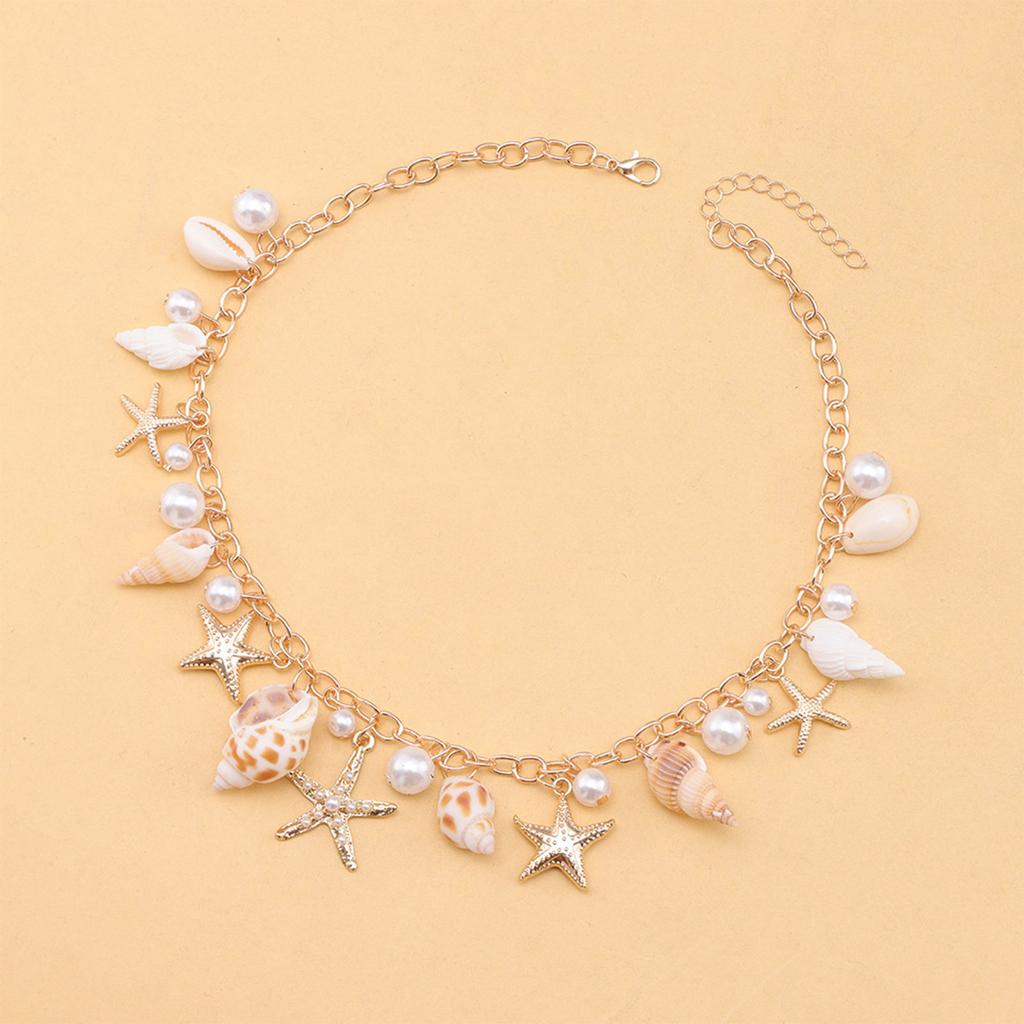 Multifuntional Shell Pendant Necklace Beaded Necklace Fashionable Clavicle Chain Necklace Perfect for Various Occasion
