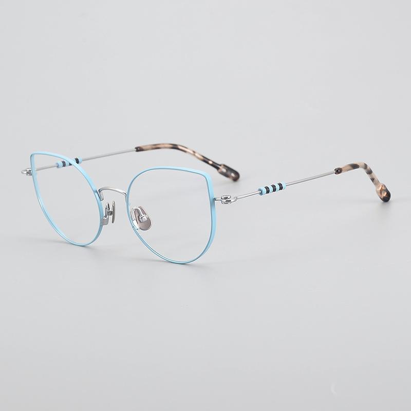 

Новые очки из чистого титана в оправе в форме бабочки, модные, индивидуальные, высокого качества, мужские и женские очки по рецепту для чтения