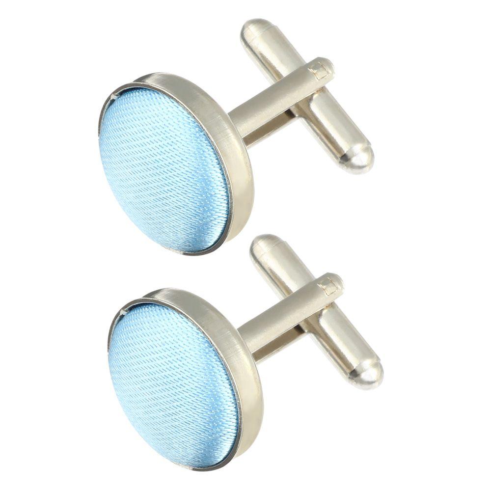 High Quality Round Plain Wedding Stylish Mens Cufflinks Apparel Clothes Buttons Shirt Cuff Links