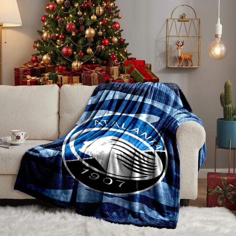 Football Atalanta Blanket Lightweight Ideal Bedding Blanket Perfect for Travel, Camping, Living Rooms, Offices, Sofas, Fan Christmas gift