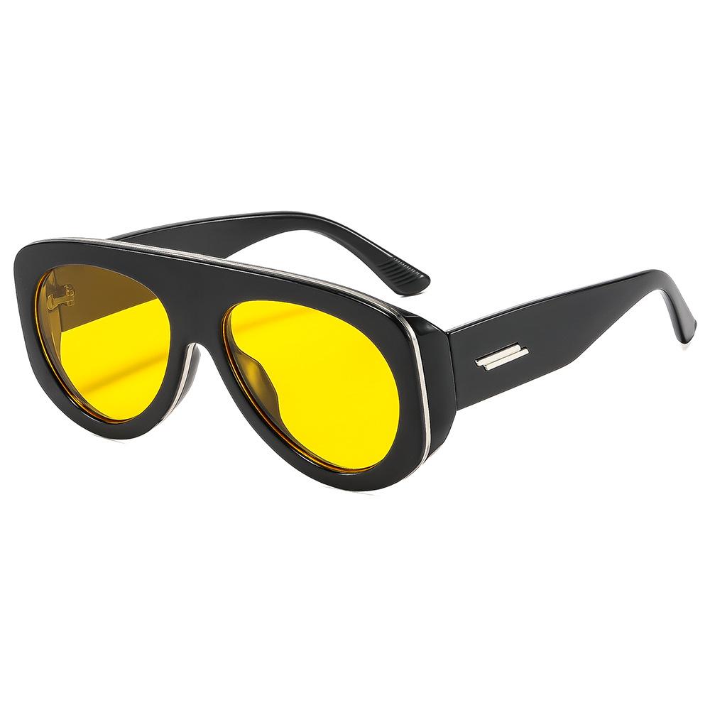

Luxury Punk Eyepieces Sunglasses Women Luxury Brand Designer Men Aviation Shades UV400 Bold Frame Quality Vintage Eyewear