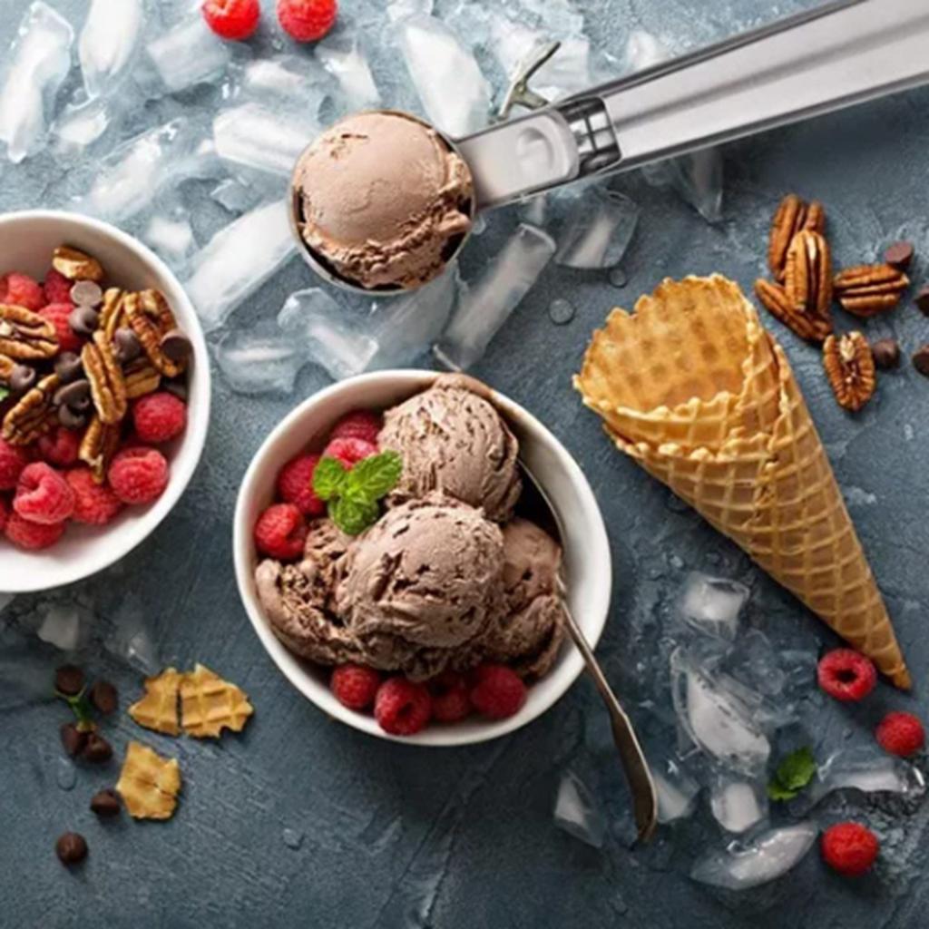 Ice Cream Scoop Stainless Steel Cookie Scoop Multifunctional Manual Portable Ice Cream Scooper for