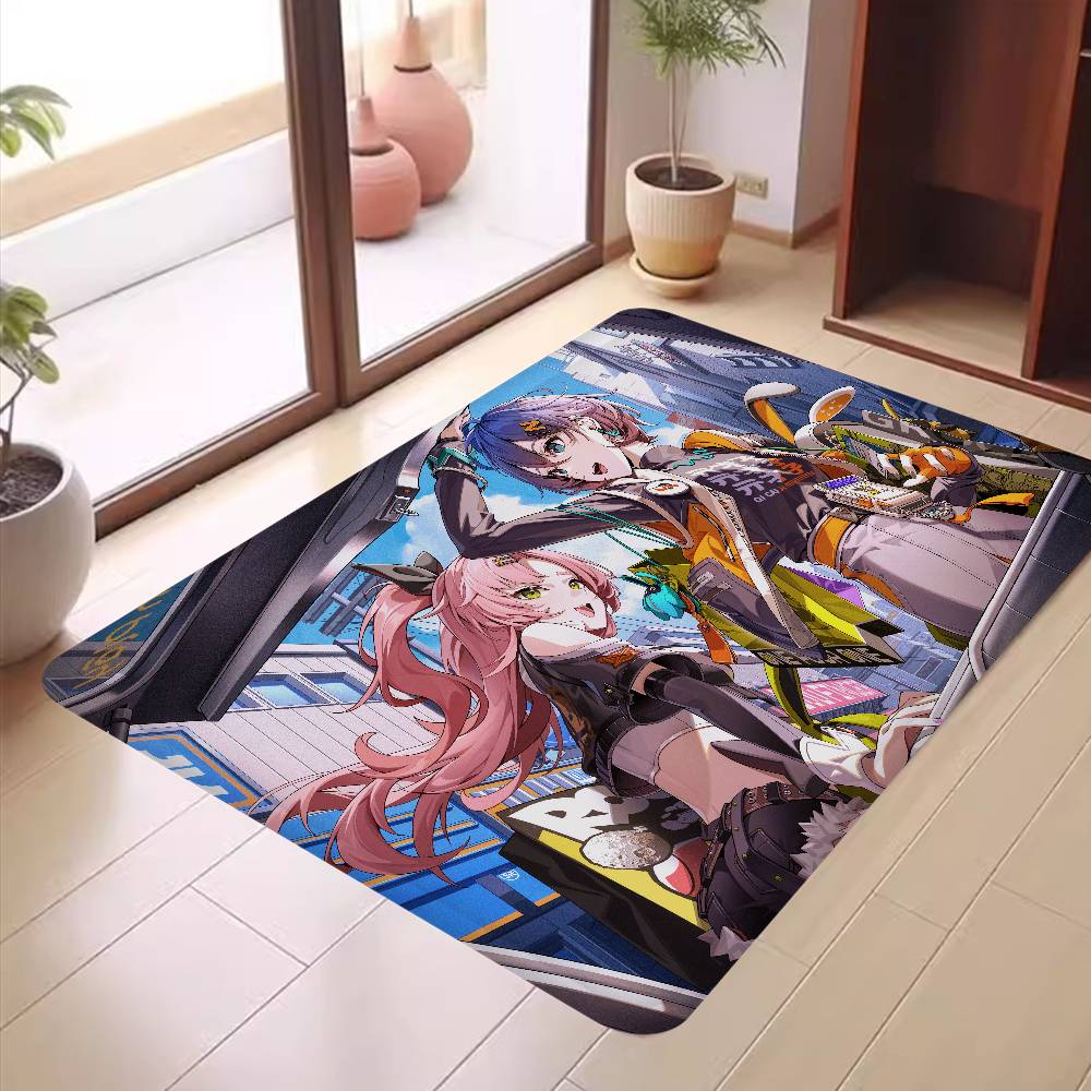 Game Zenless Zone Zero Floor Mat Cheaper Anti-slip Modern Living Room Balcony Printed Bedside Mats
