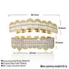 Super Sparkly Zirconia Hip Hop Grillz: Exaggerated High-End Tooth Jewelry for Men