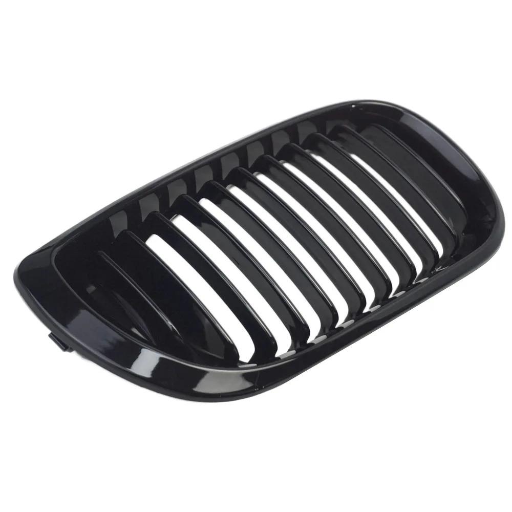 Car Front Kidney Grill Gloss Black Grille Slat Hood Racing Grills for BMW 3 Series E46 4 Door 2002-2005 Auto Replacement