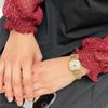 Slider-type metal belt watch