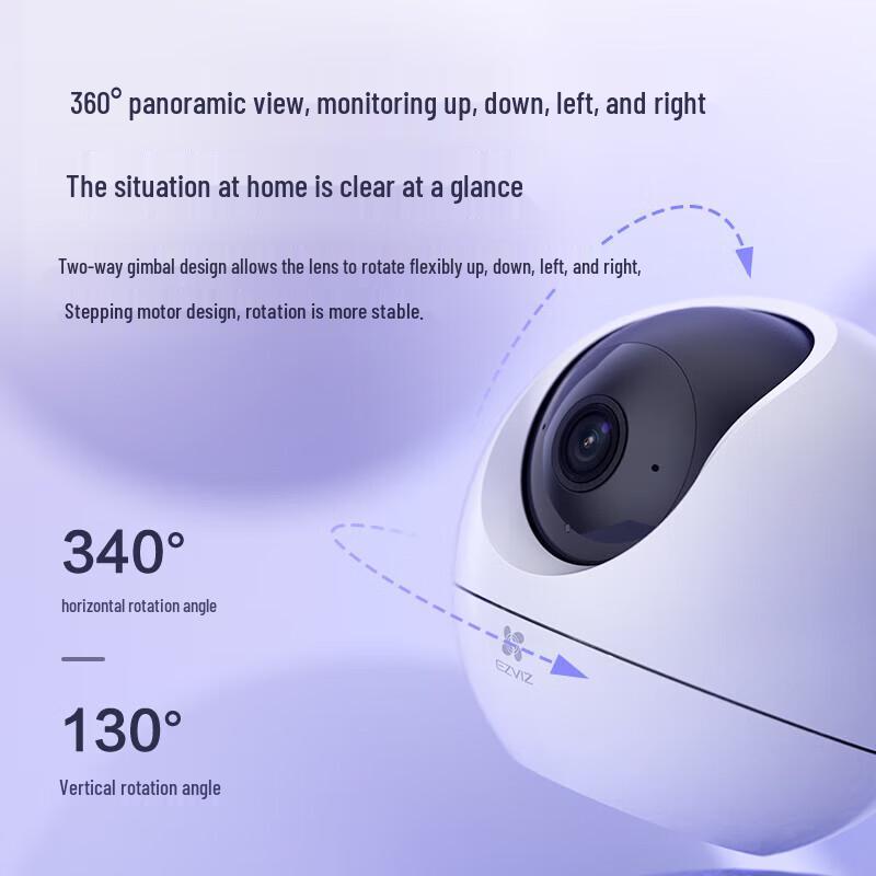 EZVIZ C6c 3K PTZ Verbesserte Smart Home Kamera mit 128GB Karte (CN-Version)