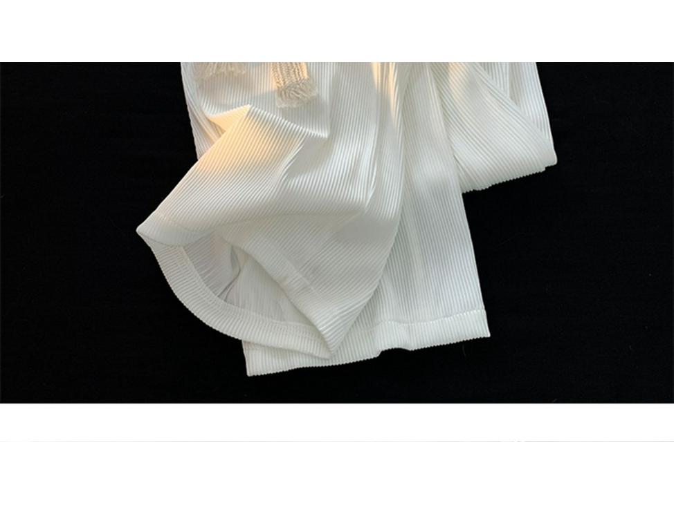 Women's Corduroy Straight-Leg Trousers - Plus Size, Slim, Wide-Leg, Casual, Ideal for Spring and Autumn.