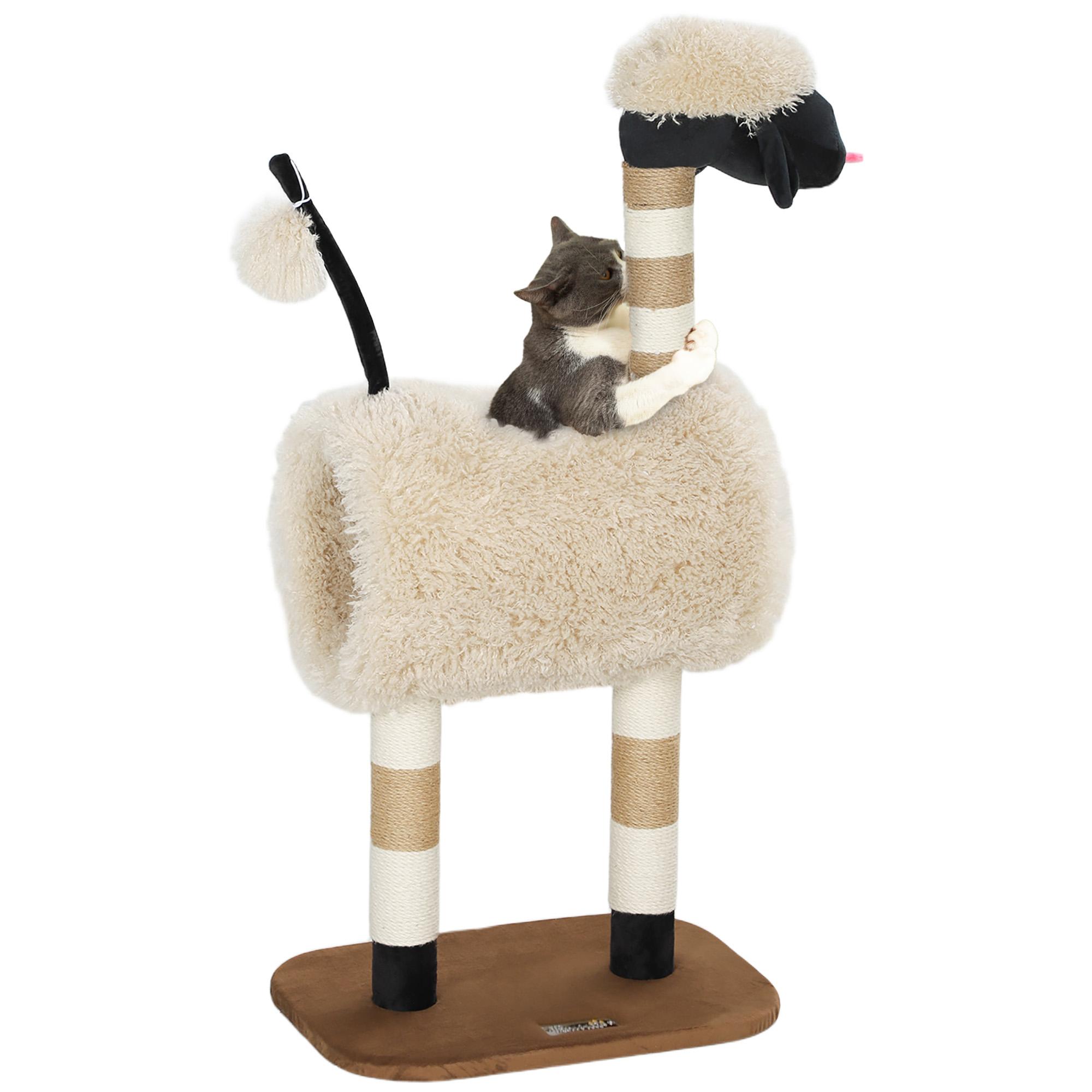 Cat Tree in Sheep Design, with