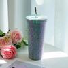 500ml/750ml Glitter Coffee Cup Insulated Stainless Steel Water Bottle Durable Vacuum Flasks  Girl