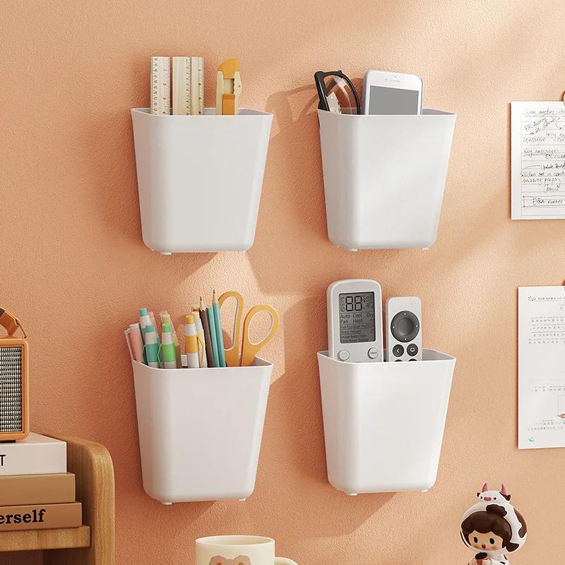 Multifunctional Plastic Kitchen Storage Organization Punch Free Wall-Mounted Cabinet Storage Box for Home Kitchen Accessories