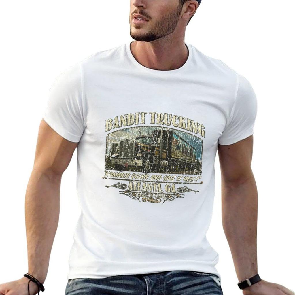 Bandit Trucking 1977 Tshirt Modern Print Casual Tshirt
