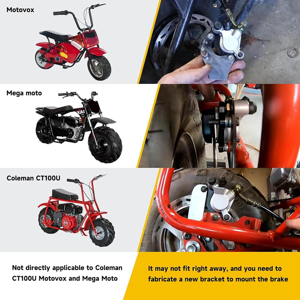 Hydraulic Brake Master Cylinder Caliper Kit For Baja Doodle Bug DB30 Blitz Dirt Bug Predator 79cc 97cc 2.8hp Engine Mini Bike