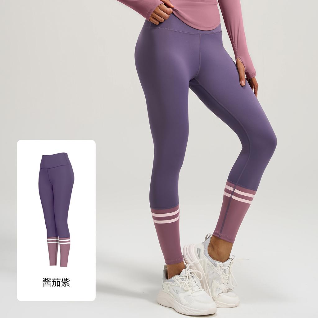 Splicing Yoga Trousers Fitness Pants Peach Hip Lift High Waist Thin Yoga Pants Women