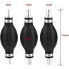 Fuel Hand Pump, Line Hand Primer Pump Bulb Type Rubber & Aluminum for All Fuels for Car Boat Marine Outboard Fuel Pump