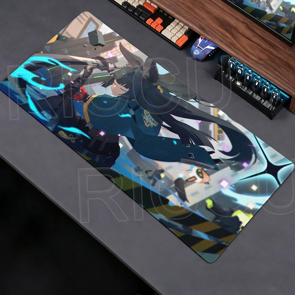 New Cute Extended Mouse Pad MousePad Desk Mat Zenless Zone Zero Keyboard Mat Anime Girl Pc Anti-slip Rubber Game Accessories