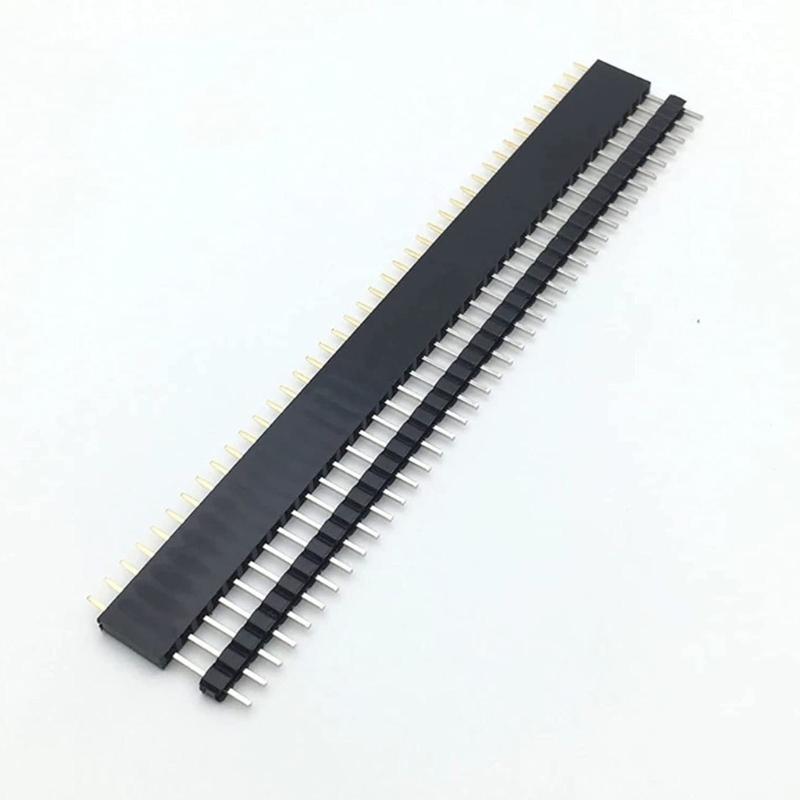 10Pair 40 Pin Straight Header Connectors 2.54 Breakaway PCB Board Pin Header Connectors for Industrial Electronics