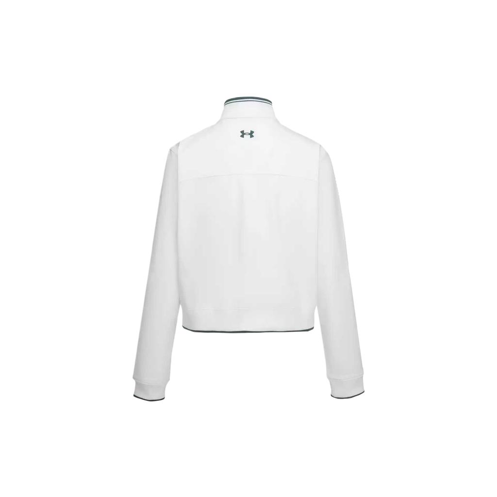Under Armour Solid Color Zip Neck Long Sleeve Jacket Women Jackets 6014344-100