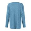 Women's Fashionable Color Round Neck Long Sleeved Loose Pullover Top