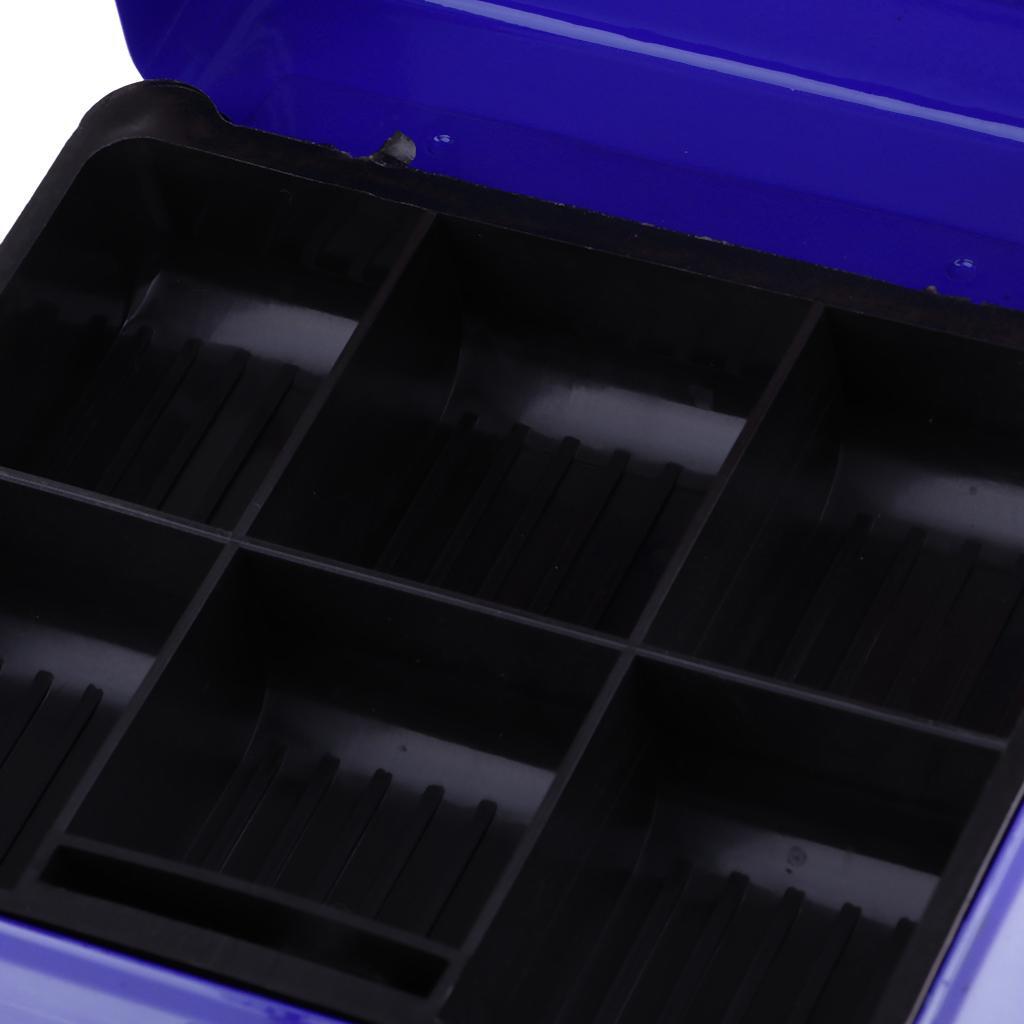 Практичный мини-копилка из нержавеющей стали с замком безопасности, металлический синий