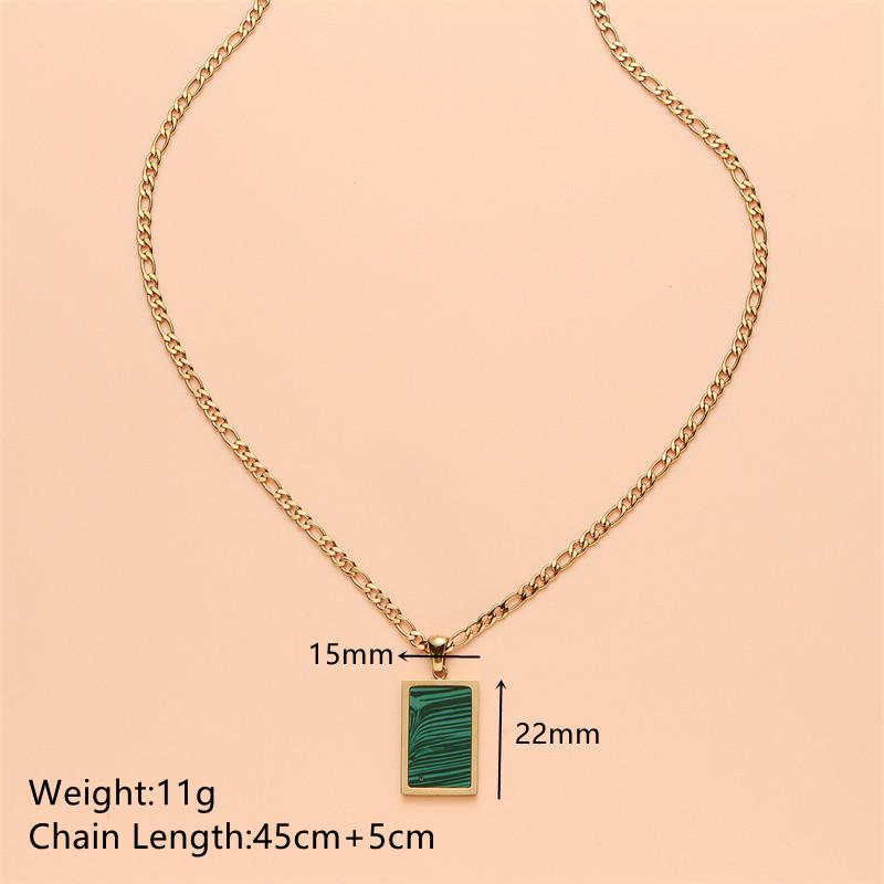 New Arrivals Autumn/Winter Seiko Inlaid Necklace Titanium Steel Electroplated Gold Inlaid Shell Sweater Chain