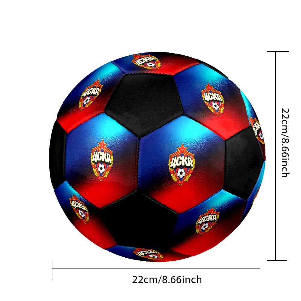 PFC CSKA Moscow Soccer Ball Colorful All Ages Machine Stitched PVC Competition Ready Durable High-Bounce