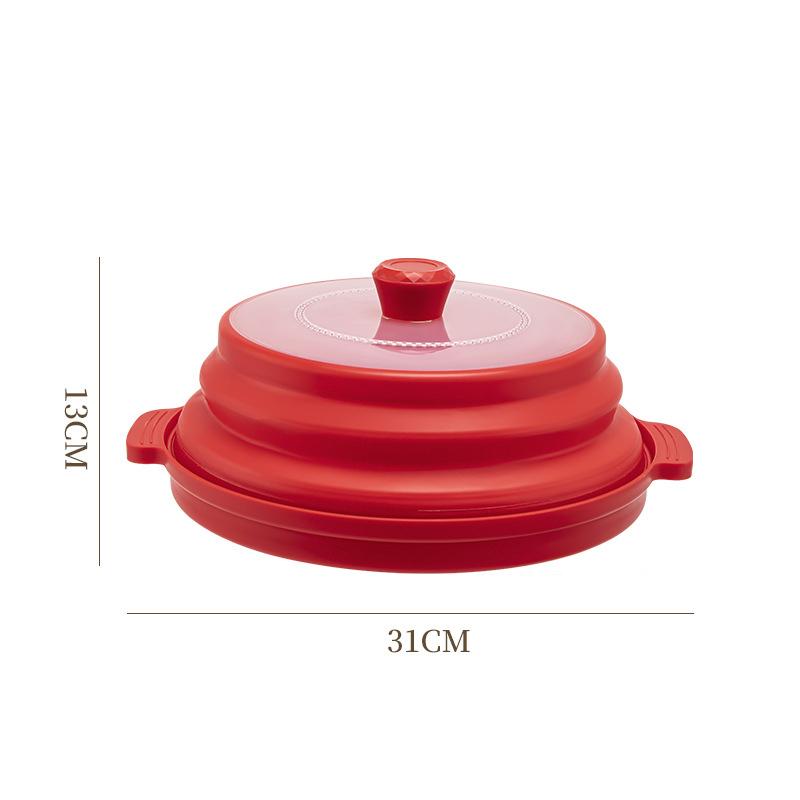 Folding Microwave Cover with Food Splash Proof Design Multi Function Heating Lid for Busy Kitchen Cooking