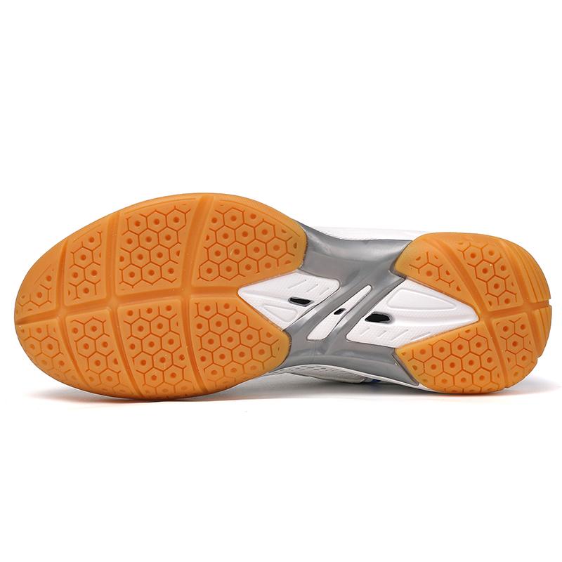 Anti-Slip Badminton Shoes for Men Women Professional for Outdoor Gym and Badminton Matches Blue Yellow Big Size