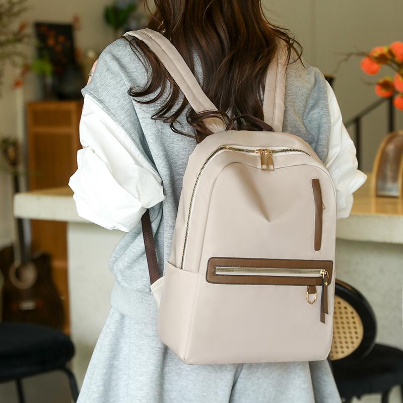 Nylon Rucksack Damen Leichter Rucksack Große Kapazität Reisetasche