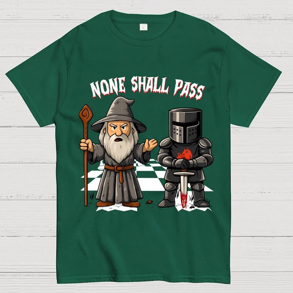 None Shall Pass Cotton Summer Casual Cool Loose T-Shirt