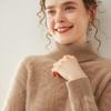 Women's Three-Ply Thick Cashmere High-Neck Pullover Sweater - Warm Knitted Base Layer