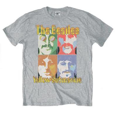 Graues Beatles Yellow Submarine Sea Of Science Lizenziertes Herren-T-Shirt-