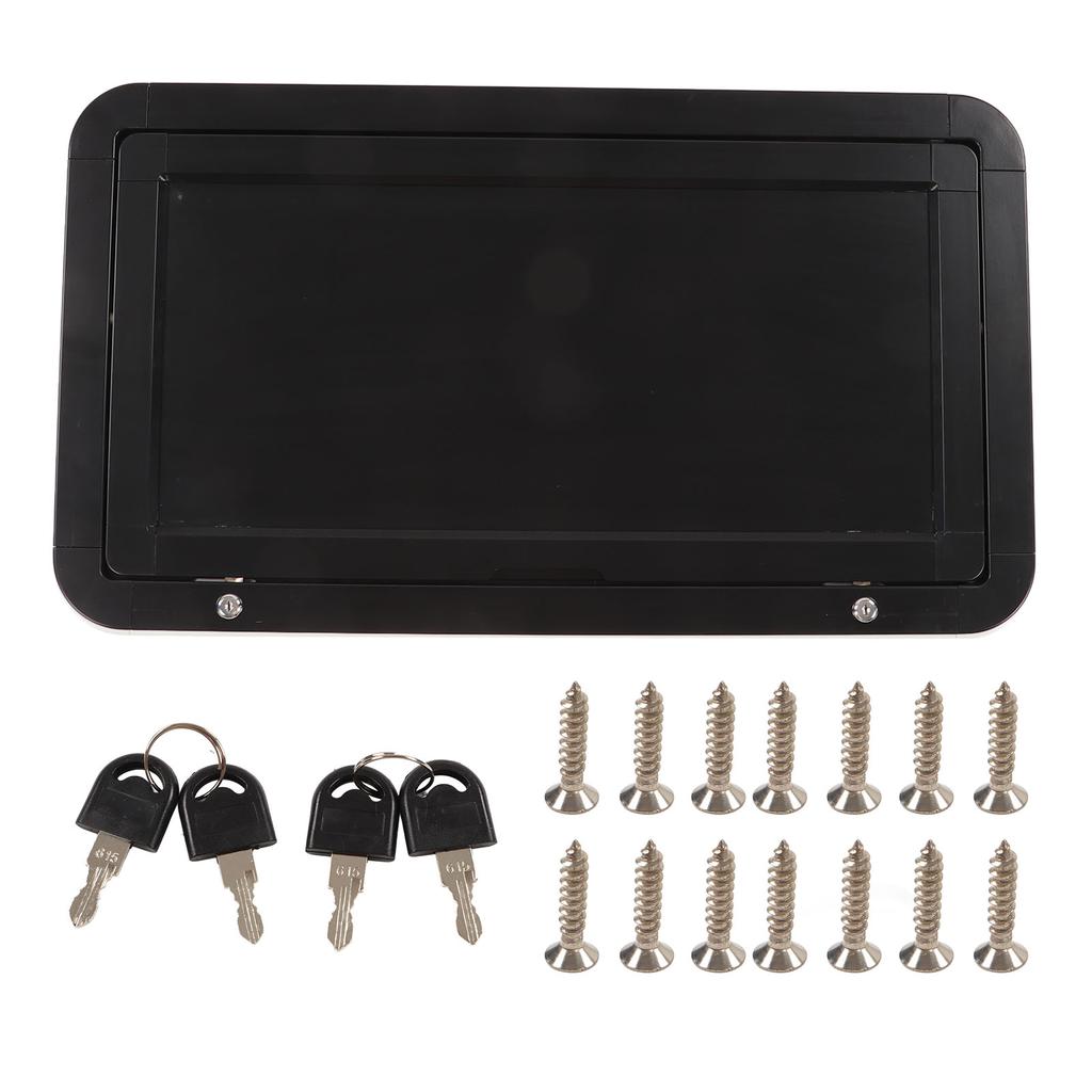 Esstisch für Wohnmobile und Wohnwagen mit Schloss, max. 25 kg Traglast, Aluminiumlegierung, schwarz