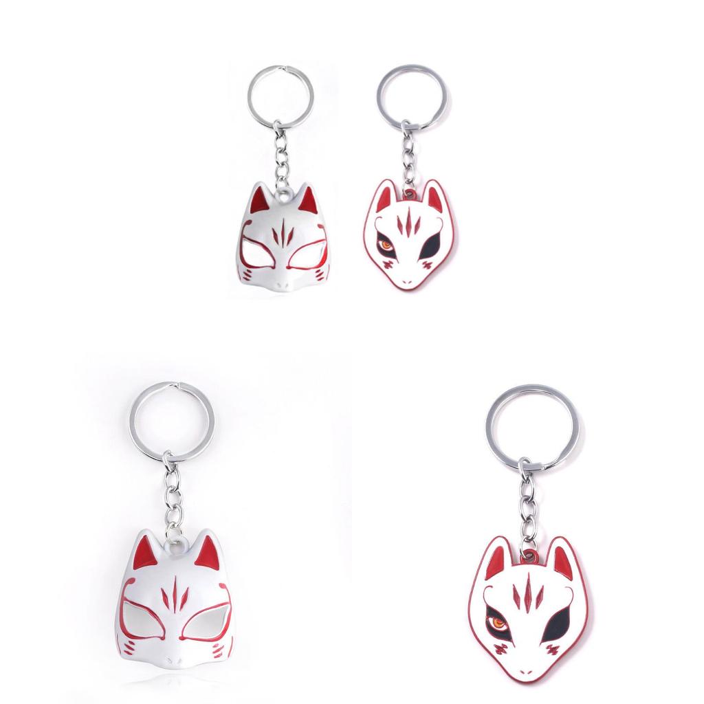 Natsumes Book Of Friends Fox Mask Keychain With Zinc Alloy Charm For Anime Fans