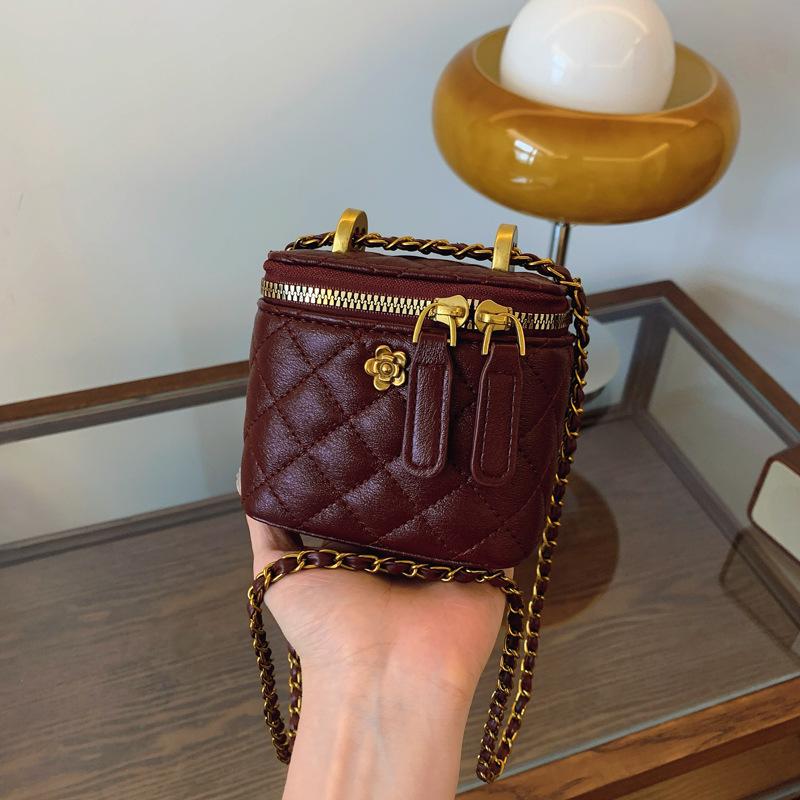 Geantă crossbody retro cu zale diamantate 2024 - Geantă de umăr versatilă cu lanț pentru femei