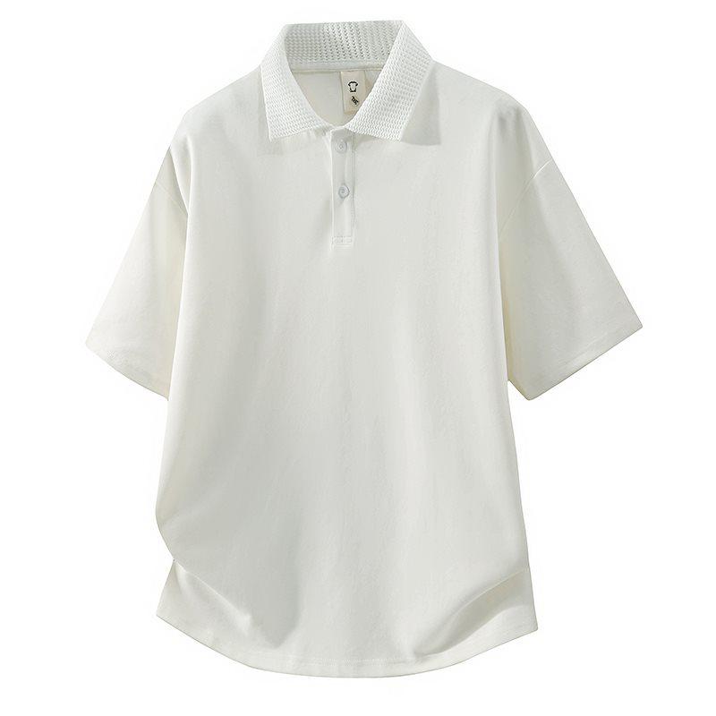 

Summer 2026 Men s Ice Silk Quick-Dry Short-Sleeve Lapel Polo Shirt XL