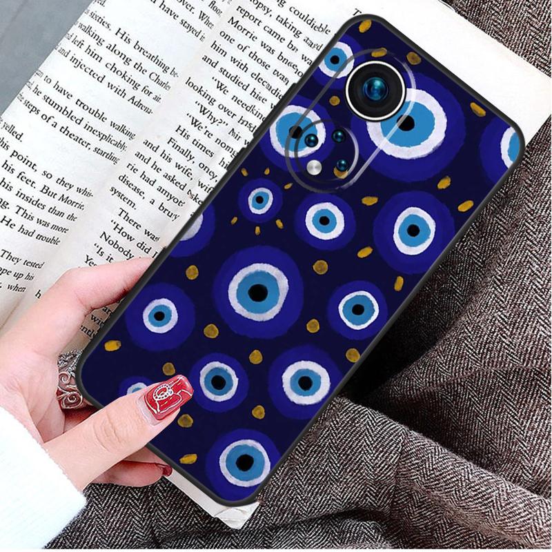 Evil Eye Lucky Eye Blue Case For Honor Magic 8 6 7 Lite Honor 400 200 Pro 50 70 90 X8c X8b X9a X9c X9b X9d Win Cover