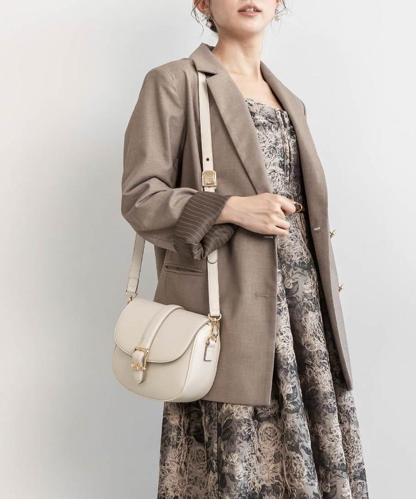 2WAY Monogram Buckle Shoulder Bag FB36066 IVORY