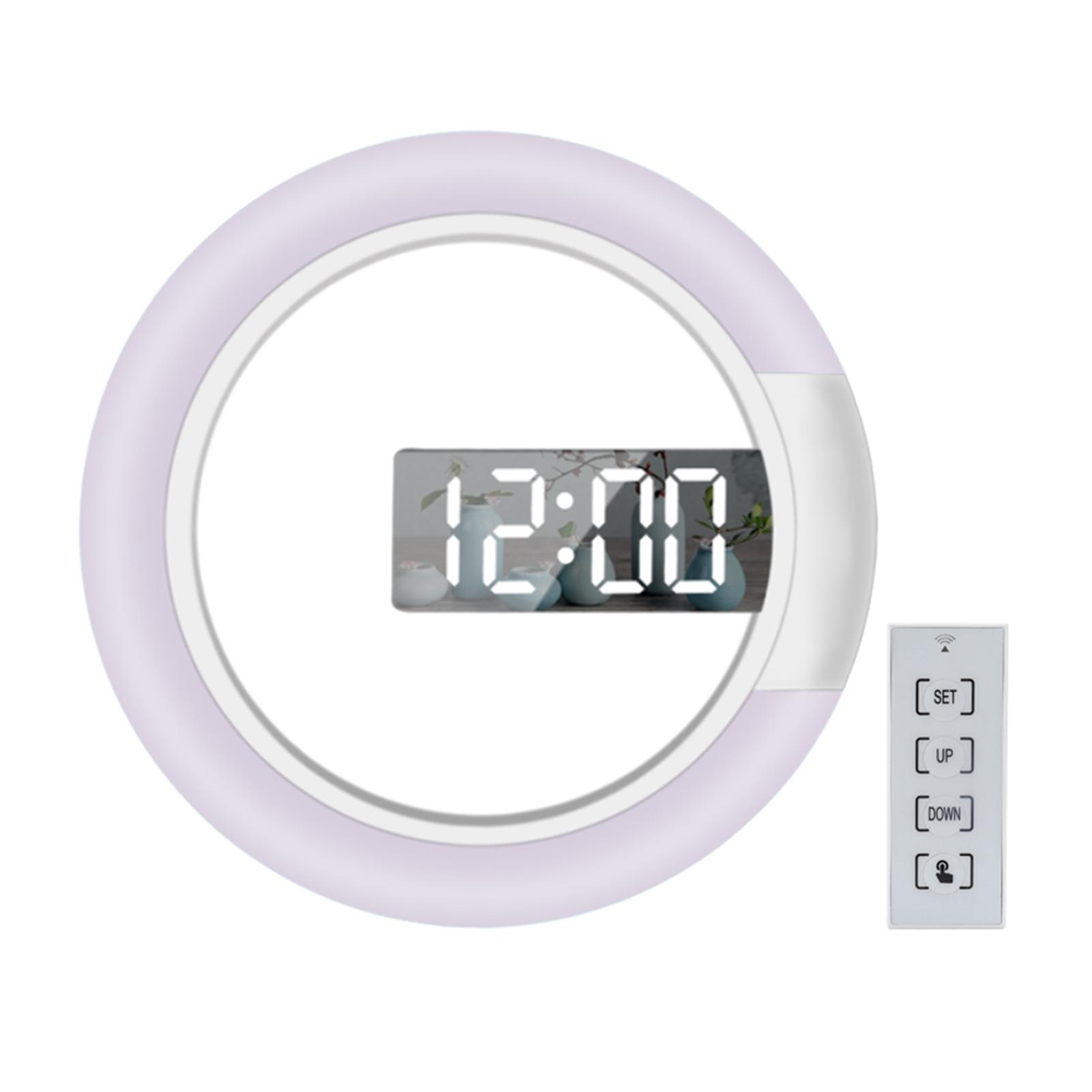 

Стильные светодиодные зеркальные полые настенные часы из АБС-пластика для современной гостиной, цифровые настольные часы, будильник с подсветкой