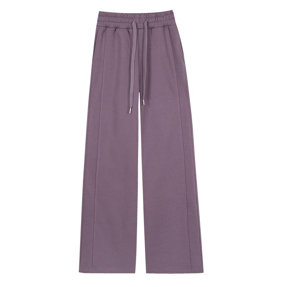 

LULULACIE Women s Velvet High Waist Wide Leg Yoga Pants M